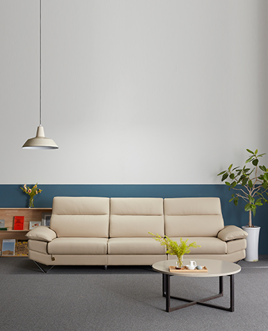 [리퍼상품]베이직 전체 통가죽 소파