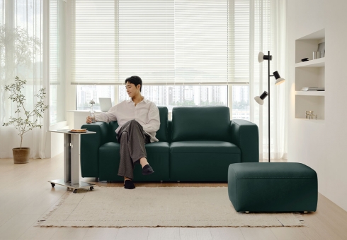 리브레 3인 모듈 전체 내추럴가죽 소파