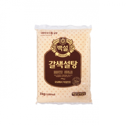 ★미운영★CJ 백설 갈색설탕 중백당 3kg