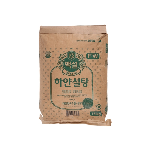 CJ 백설 하얀설탕 정백당 15kg FW(업소용)