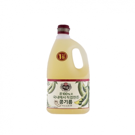[한정수량] CJ 백설 식용유 대두유 콩기름 1.8L