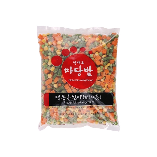 글로벌 냉동 혼합야채 4종 1kg