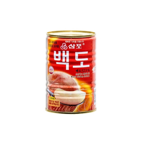 삼포 백도 슬라이스 통조림 400g