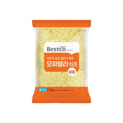 베스트코 모짜렐라 냉동 치즈 2.5kg