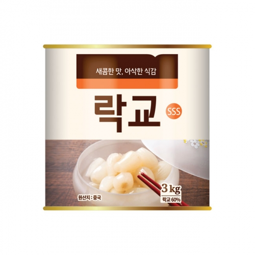 ★O2O상품★베스트코 새콤한맛 아삭한 식감 락교 SSS 3kg