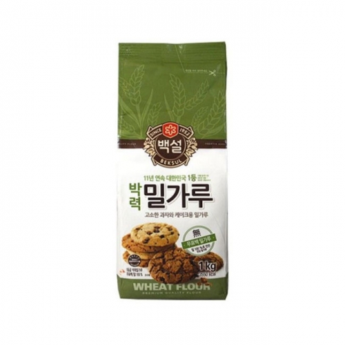 [한정수량] CJ 백설 박력 밀가루 1kg