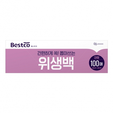 베스트코 위생백 대형 30cm x 45cm(100매)