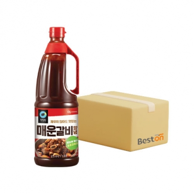 청정원 매운 갈비 양념 2kg 1박스 (8개입)