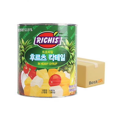 동서 리치스 후르츠칵테일 3kg 1박스 (6개)