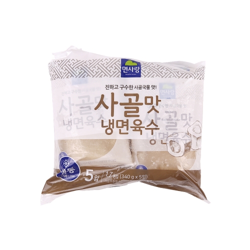 면사랑 사골맛 냉면육수 번들 1.7kg (340g*5개)