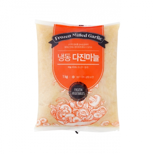 글로벌 냉동 다진 마늘 1kg
