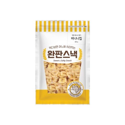 완판스낵 바나나칩 800g