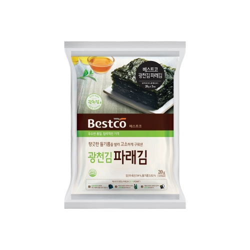 베스트코 광천김 파래김 20g (3개)