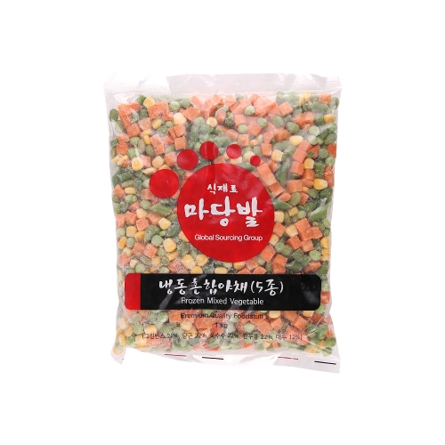 마당발 냉동 혼합 야채 5종 1kg