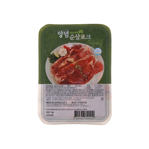 미트라인 양념 순살 포크 1kg