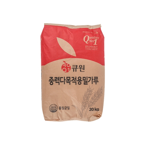 큐원 중력 다목적용 밀가루 20kg