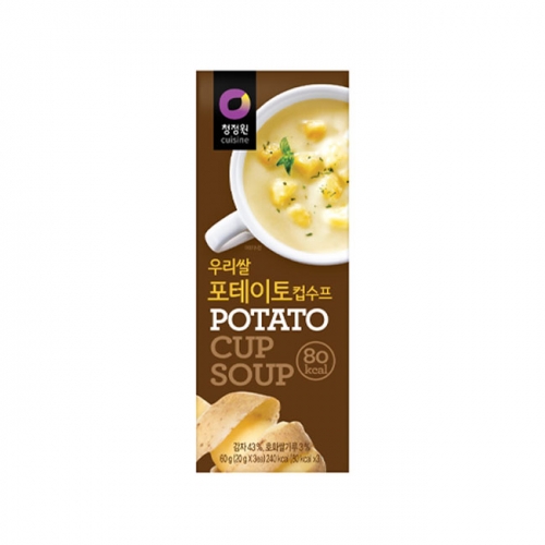 청정원 (리뉴얼) 우리쌀포테이토컵수프 60g