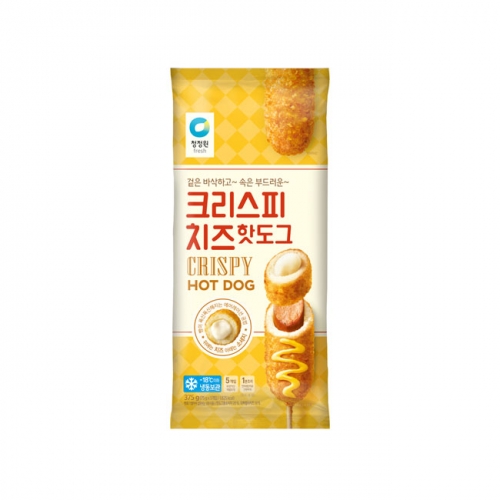 청정원 크리스피 치즈 핫도그 375g