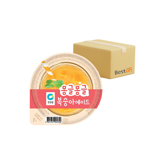 청정원 몽글몽글복숭아에이드 100ml 1박스 (50개)