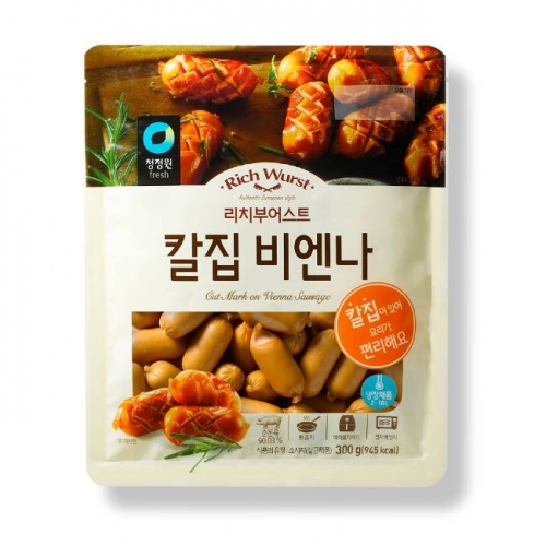 청정원 리치 칼집 비엔나300g