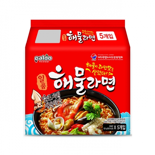 팔도 일품 해물라면 멀티 120g (5봉)