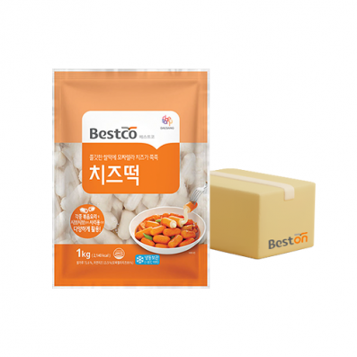 [무배] 베스트코 치즈떡 1kg 1박스(10개입)