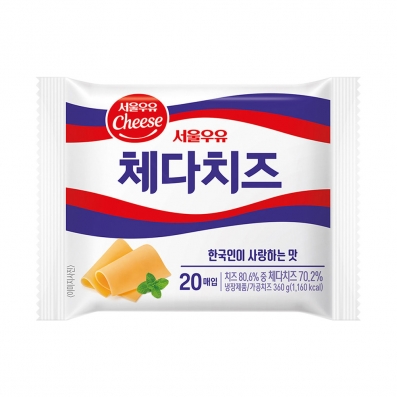 서울우유 체다 슬라이스 치즈 360g