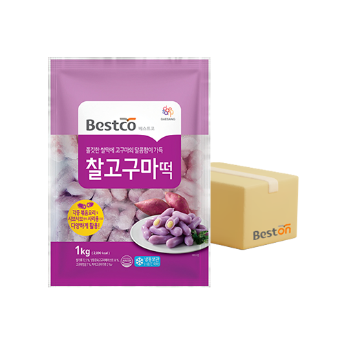 ★무료배송★ 베스트코 찰고구마떡 1kg 1박스(10개입)