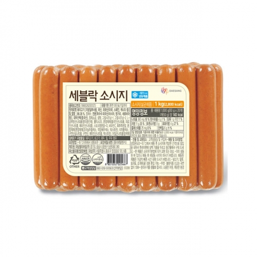 대상 세블락소시지 1kg (50g*20ea) / 핫도그소지지