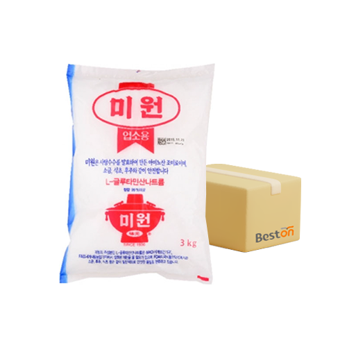 [무배] 대상 미원 노말 3kg 1박스(7개입)