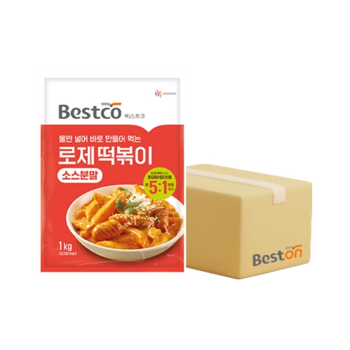 ★무료배송★베스트코 로제 떡볶이 소스 분말 1kg 1박스(10개입)