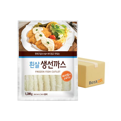 ★무료배송★ 흰살 생선까스 1.2kg 1박스(5개입)