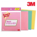 3M 베이직 부직포 컬러 행주 (3매입)