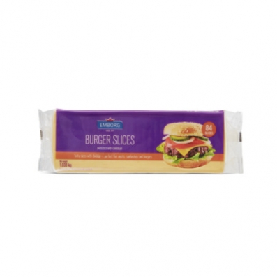 [제니코] 엠보그 화이트 버거 슬라이스 치즈 84매 1.03kg