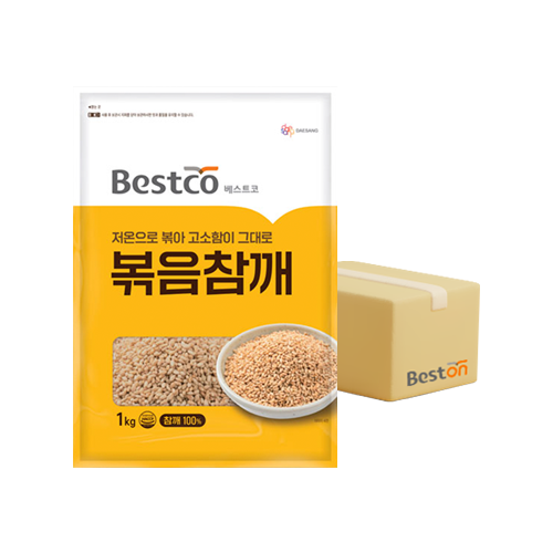 ★무료배송★ 베스트코 볶음참깨 1kg 1박스(10개입)