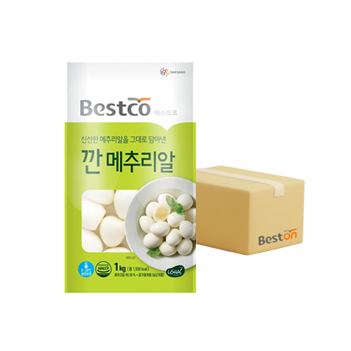 [무배] 베스트코 깐메추리알 1kg 1박스(10개입)