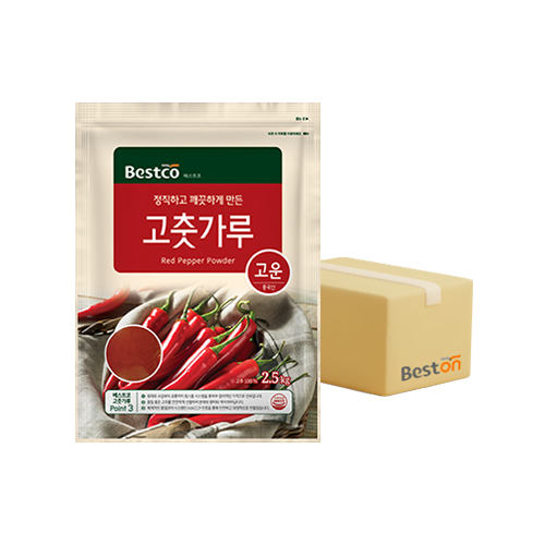 베스트코 고춧가루 고운 2.5kg 1박스 (4개입)