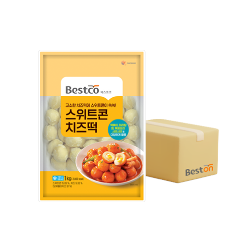 ★무료배송★ 베스트코 스위트콘치즈떡 1kg 1박스(10개입)