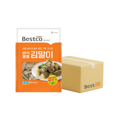 베스트코 바삭통통 김말이 튀김 1kg 1박스(8개입)