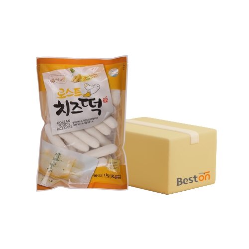 떡안애 로스트 치즈떡 1kg 1박스(8개입)
