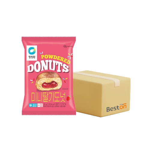 청정원 미니 딸기 도넛 35g 1박스(50개입)