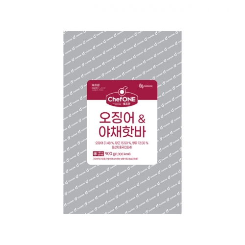 쉐프원 오징어야채핫바 900g (90gx10ea)