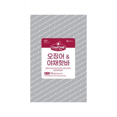 쉐프원 오징어야채핫바 900g (90gx10ea)