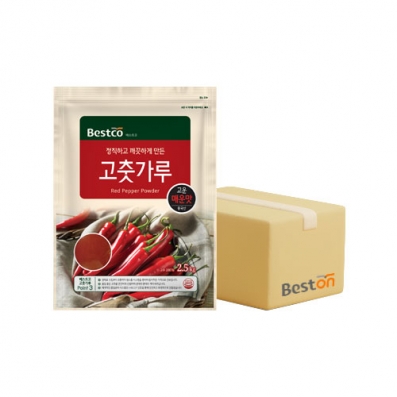 베스트코 고춧가루 2.5kg (고운 매운맛) 1박스(4개입)