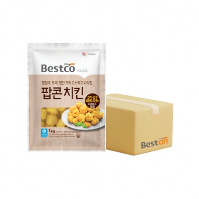 베스트코 팝콘 치킨 1kg 1박스(10개입)