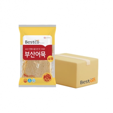 베스트코 부산어묵(사각) 1kg 1박스(12개입)