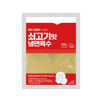청우 쇠고기맛 냉면육수 340g