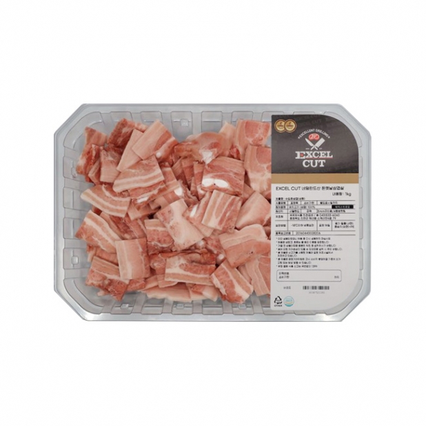 [신선축산] 엑셀컷 구이용 돈옛날삼겹살 5mm 1kg