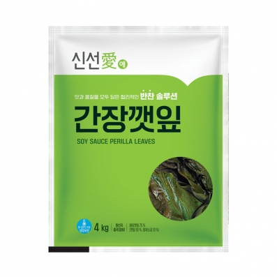 신선애 간장깻잎 4kg(중국 OEM)