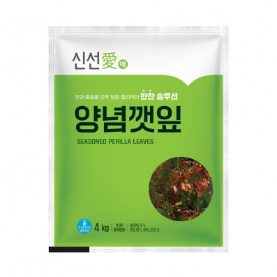 신선애 양념깻잎 4kg(중국 OEM)